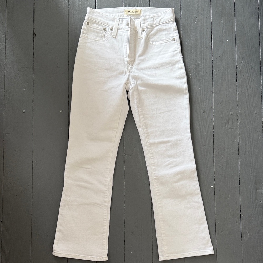 Madewell Women's White cali Demi-boot Jeans
